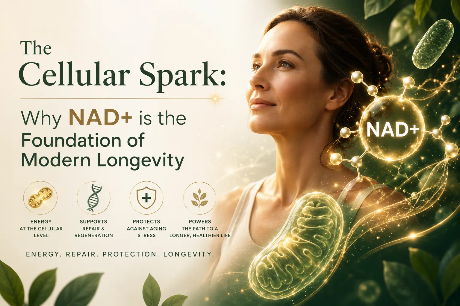A spark of cellular energy — NAD+ as the coenzyme behind mitochondria, DNA repair and modern longevity