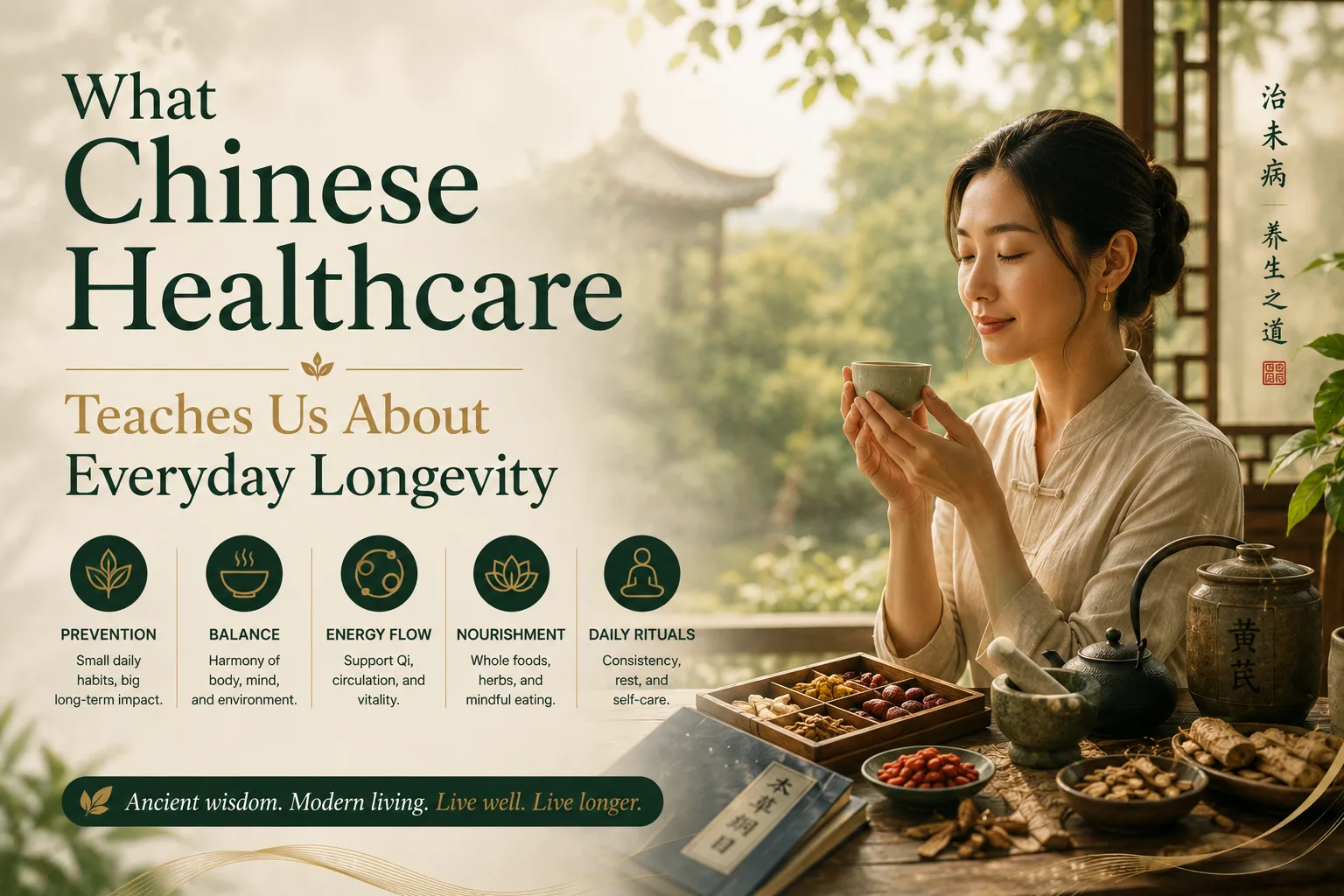 Older adults moving in a public park — everyday habits at the heart of a Chinese view of healthcare and longevity