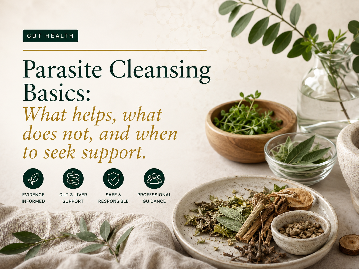 Parasite cleansing basics, evidence informed gut and liver support, and professional guidance