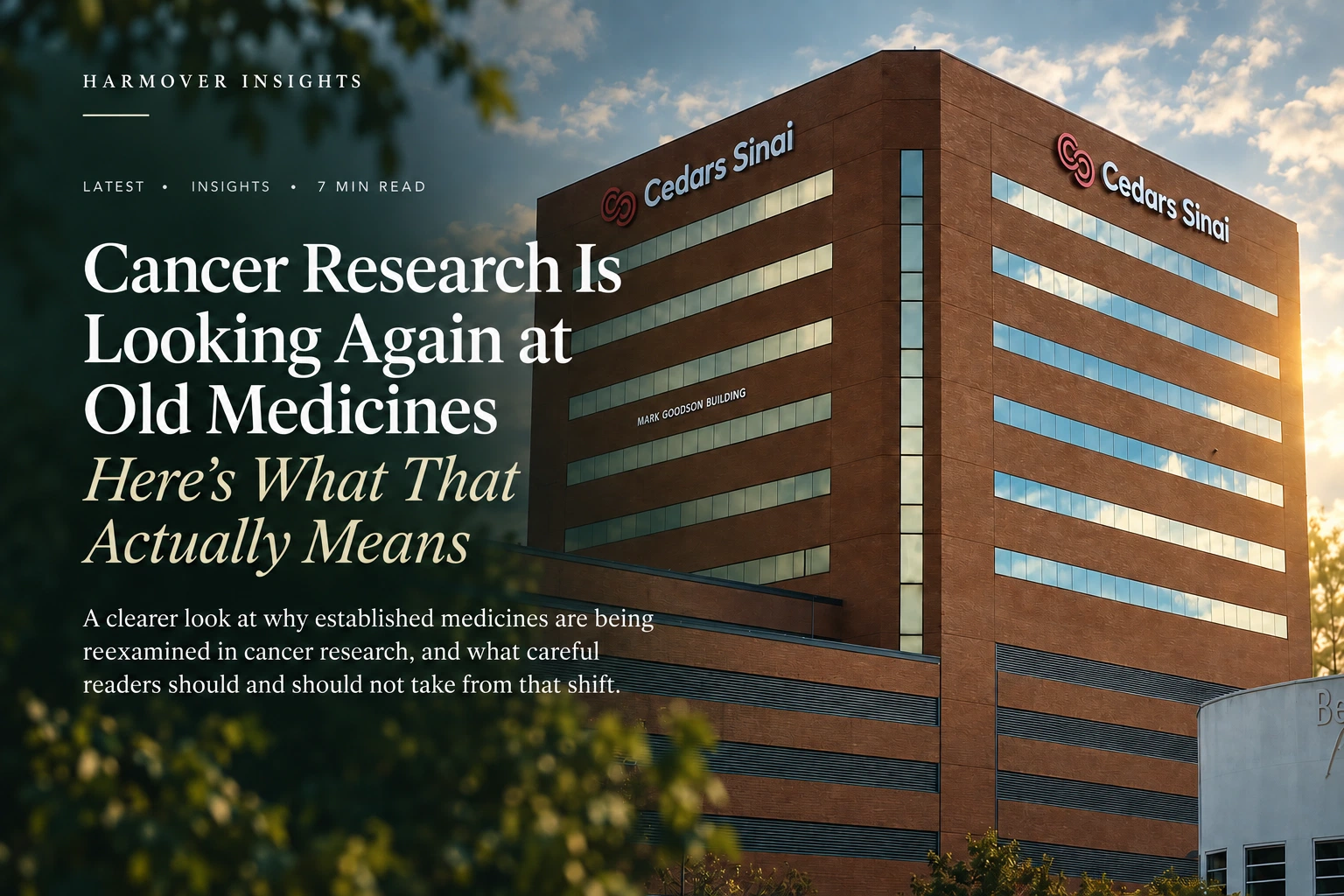 Editorial illustration on drug repurposing in cancer research and what early-stage clinical evidence can show