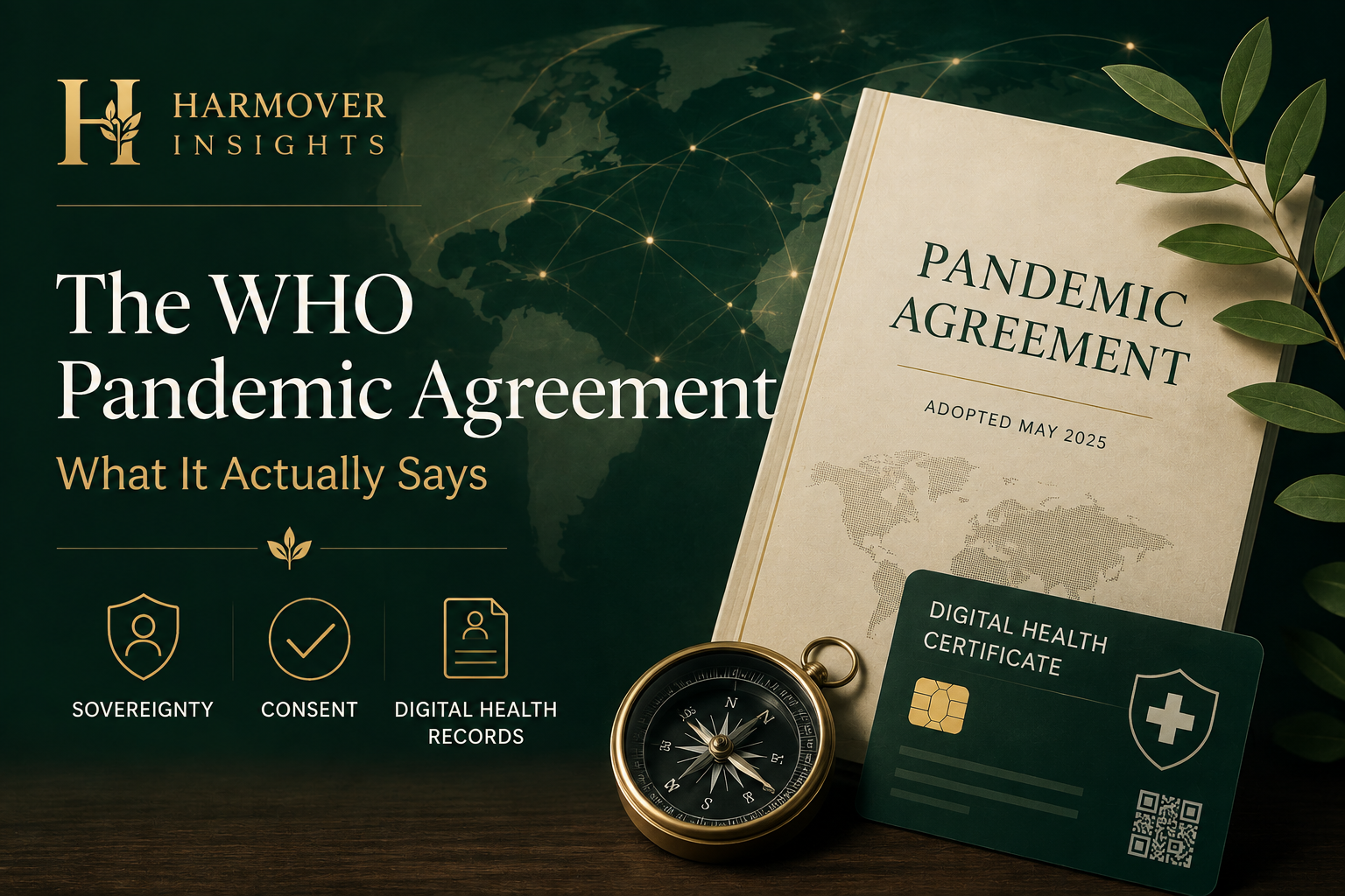 Editorial illustration for a plain-language reading of the WHO Pandemic Agreement