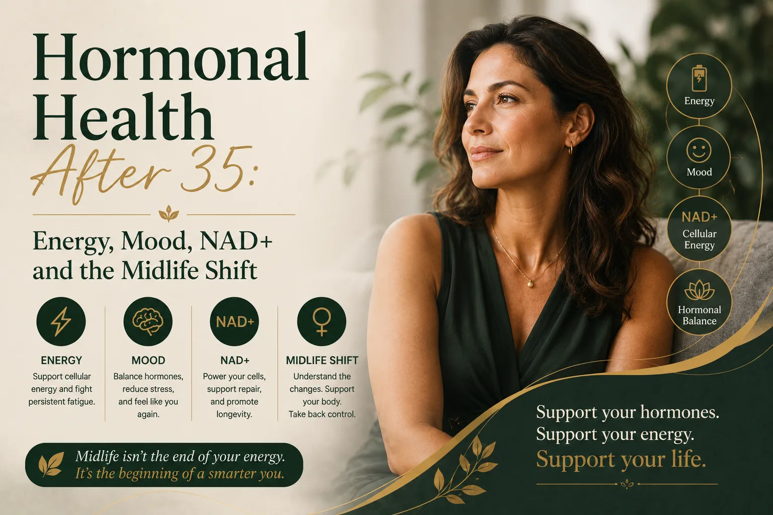 The midlife shift in hormonal health — energy, mood, sleep and drive, for both men and women