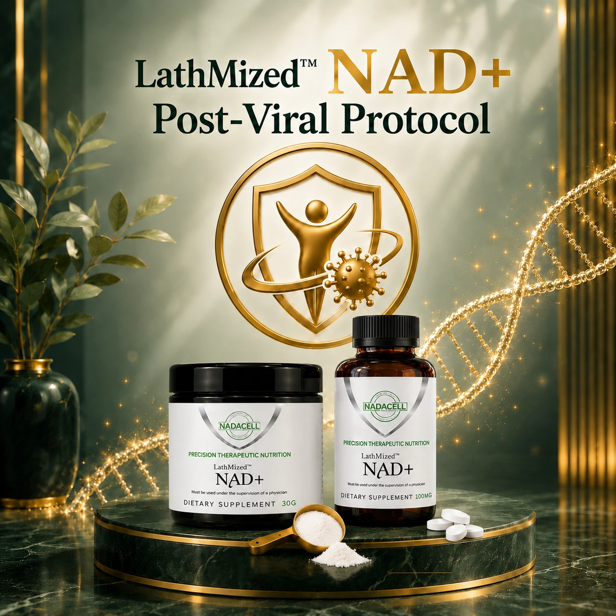 LathMized NAD+ Post-Viral Recovery Protocol — Long COVID fatigue, brain fog and PEM support by Harmover
