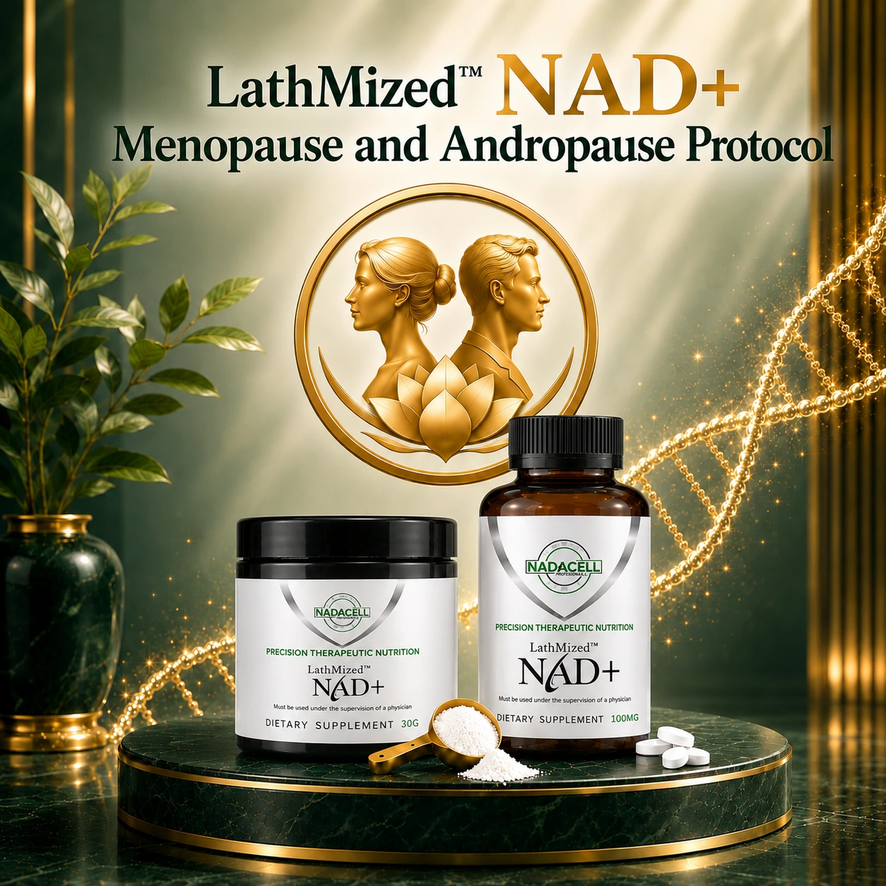 LathMized NAD+ Hormonal Protocol — menopause andropause energy sleep clarity hormonal support