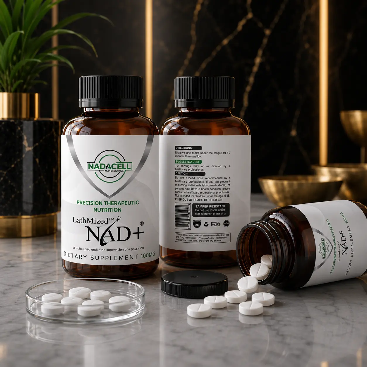 LathMized NAD+ Sublingual Tablets — Phase 2 Longevity Protocol — daily maintenance