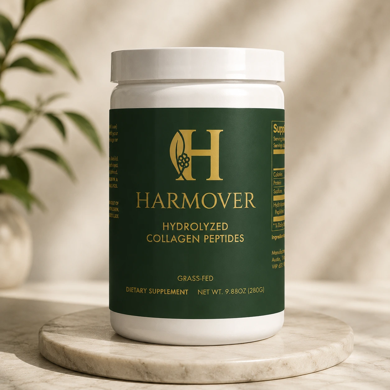 Grass-Fed Hydrolyzed Collagen Peptides — Type I and III from pasture-raised bovine for skin, hair and joints