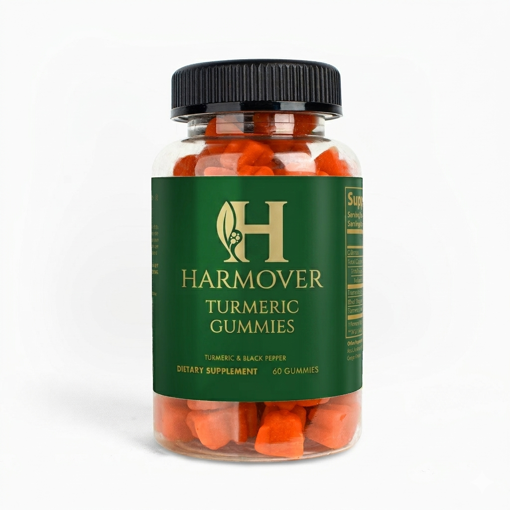 Turmeric Gummies 500mg — curcumin with piperine for anti-inflammatory skin support