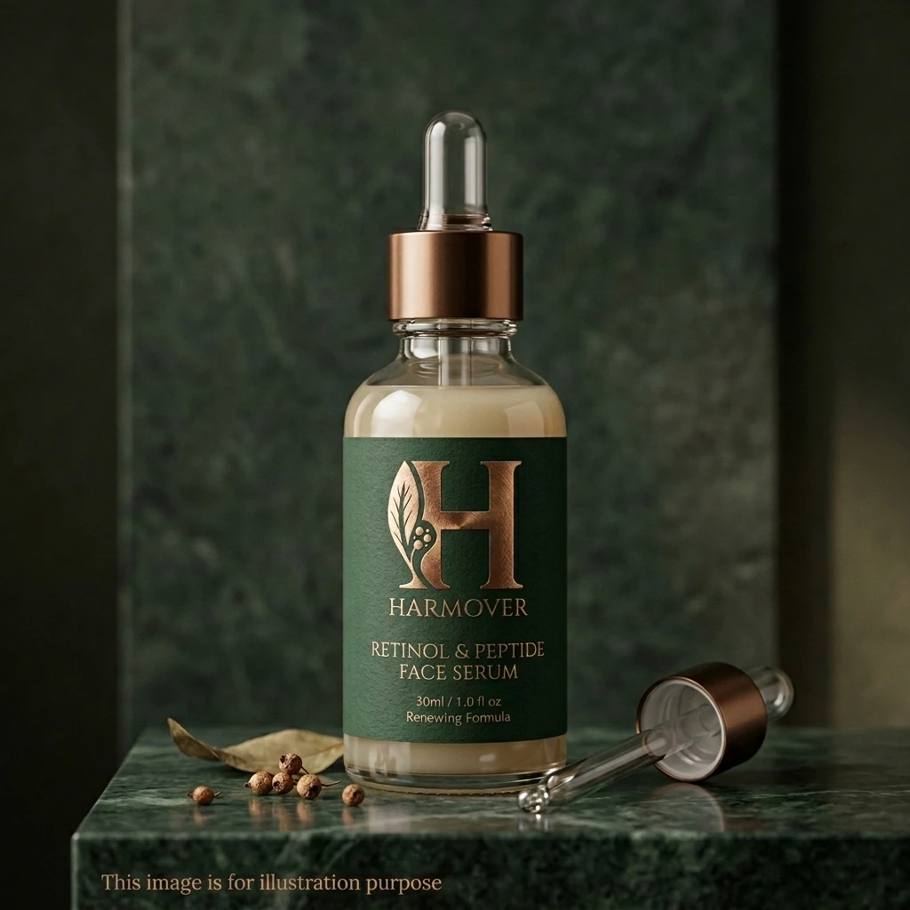 Retinol and Peptide Face Serum — anti-ageing skincare for cell turnover